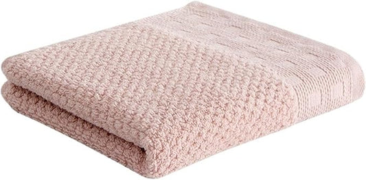 3 Pack Cotton Towels, Thick Soft Absorbent Bath Towels, 33x72cm Face Hand Towel Set for Adults(Pink)