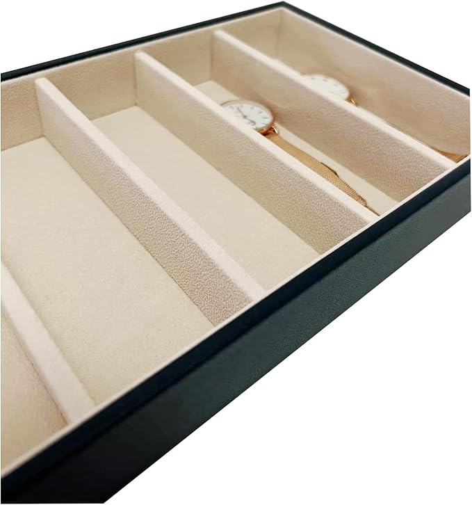 5 Slot High End PU Leather Velvet Drawer Divider Eyewear Storage Sunglasses Jewelry Show Tray Organizer