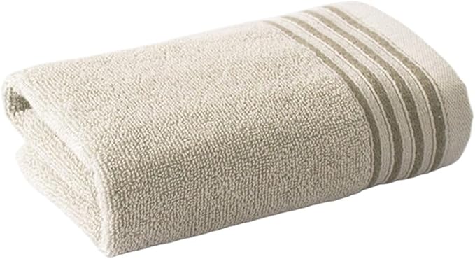3 Pack Cotton Towels 30x60cm, Soft Thick Bath & Hand Towels, Gentle for Everyday Use(Beige)