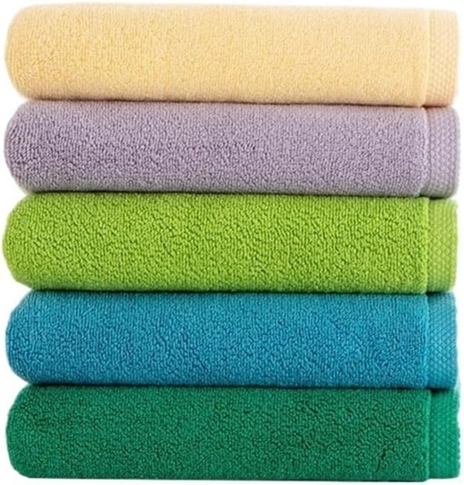 3PCS Pure Cotton Towels， Bath and Face Towels for Adults， Gentle on Skin(Light Green)