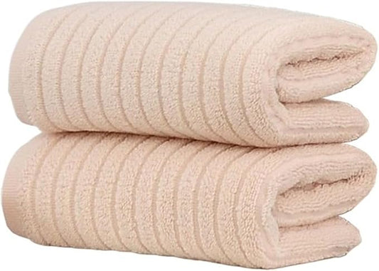 3-Piece Pure Cotton Towel Set, Thick and Soft, Absorbent for Bath and Face, Minimal Shedding, (Brown)
