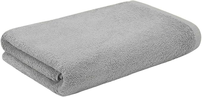 3-Pack Cotton Towels, Soft Quick-Dry Bath Towels for Adults, Thick Face Hand Towels, Absorbent(Grey)