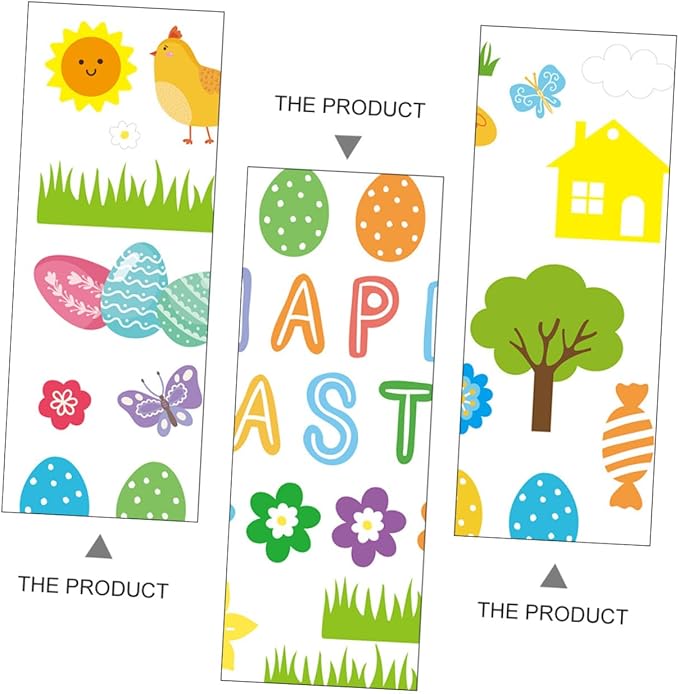 Toyvian 1set Easter Bunny Basket Hunt Baskets with Stickers for Festive Celebrations for Boys and Girls Activities and Family Gatherings Random Color