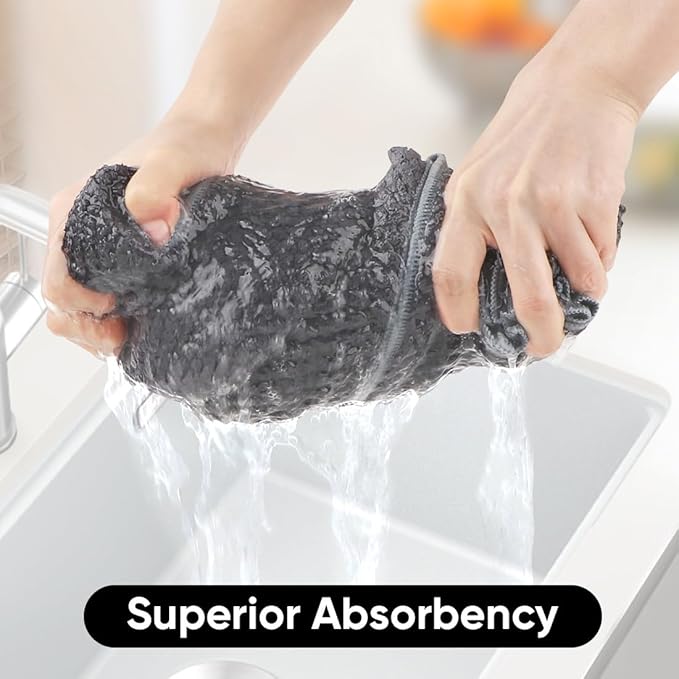 HOMEXCEL Grey Bath Towels 2 Pack, Microfiber Bathroom Towel, Super Soft Highly Absorbent Bath Towel Set, Quick Drying Towels for Sport, Yoga, SPA, Fitness