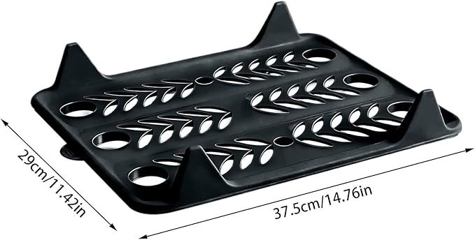 5/10 Pack Stackable Closet Organizer - Interlocking Shirt Folding Boards & Shelf Dividers, Space-Saving Wardrobe for T-Shirts, Jeans, Sweaters, Perfect for Home, Apartment (10, Grey, 15 * 11.5 inch)