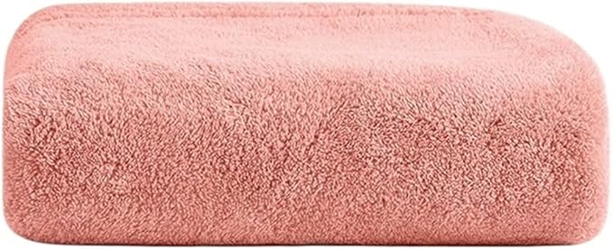 3 Pack Coral Fleece Towels, Thick Soft Bath Towels Absorbent & Minimal Shedding(Pink)