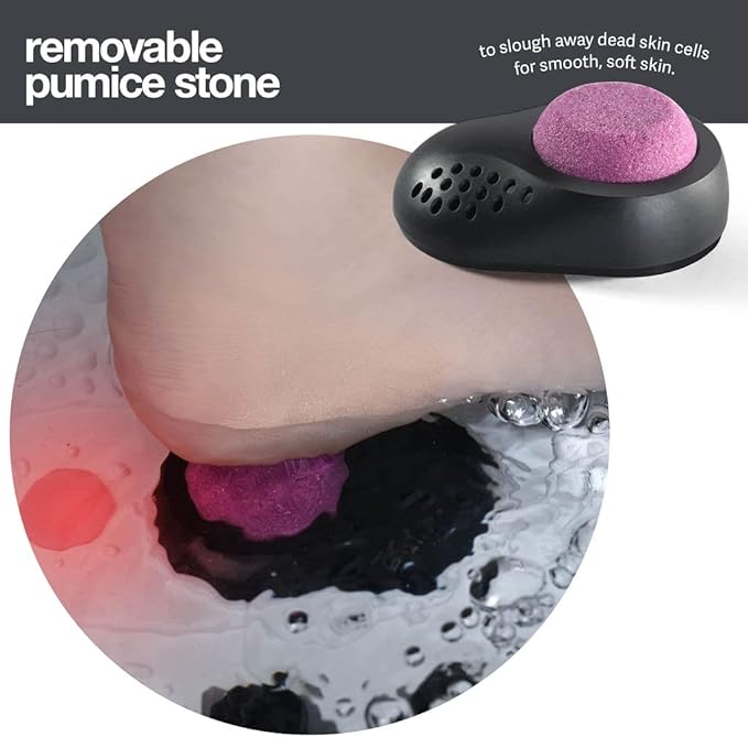 Medical king Foot Spa with Heat and Massage and Jets Includes A Remote Control A Pumice Stone Collapsible Massager with Bubbles and Vibration