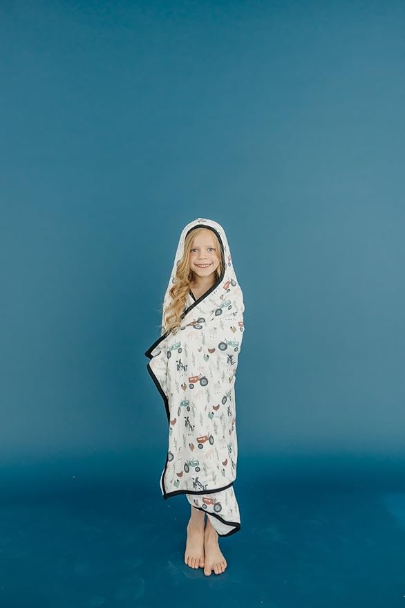 Copper Pearl Hooded Bath Towels Premium Knit/Terry Cloth Toddler Towels with Hood, Pockets, and Cool Designs - Great to Gift and Make Bath Time Fun - Big Kids Hooded Towel, Jo