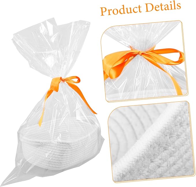Woven Cotton Rope Storage Basket for Snacks and Toys Shape Organizer for Shower Versatile Home Cotton Efficient