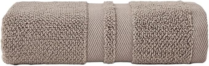 3-Pack 100gsm Cotton Towels, Soft Bath & Face Towels, Absorbent Wave Pattern, 33x73cm(Grey)
