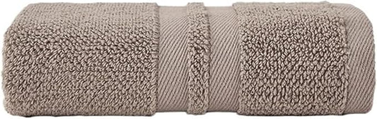 3-Pack 100gsm Cotton Towels, Soft Bath & Face Towels, Absorbent Wave Pattern, 33x73cm(Grey)