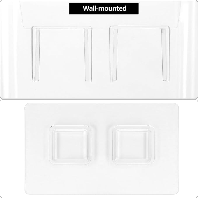 QWORK Wall-Mounted Scent Booster Beads Dispenser and Laundry Detergent Organizer with Transparent Design