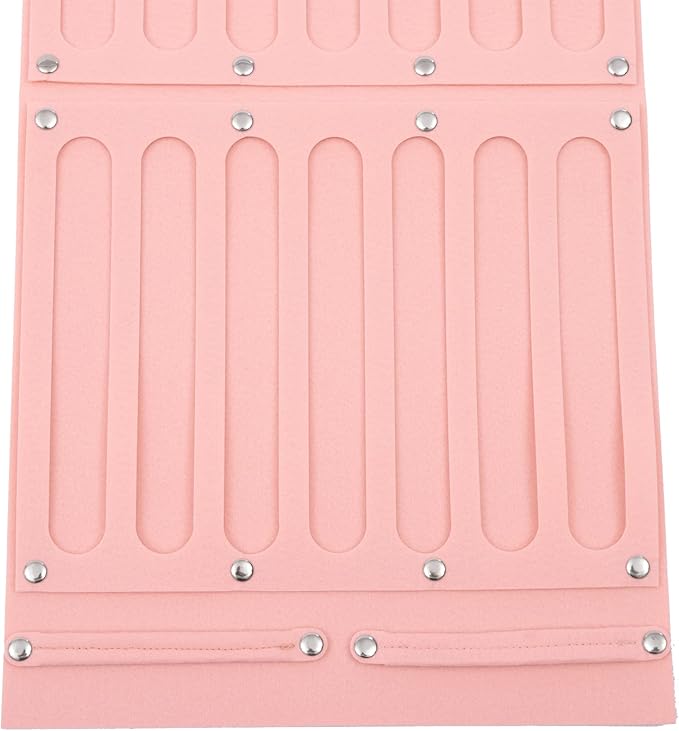 Hanging Organizer Large Capacity for Kids Wall Hanging Hair Headband Organizer Pink Shoe Storage Bag with 24 Pockets Wall Door Closet Organizer for Hair Accessories Toys Shoes