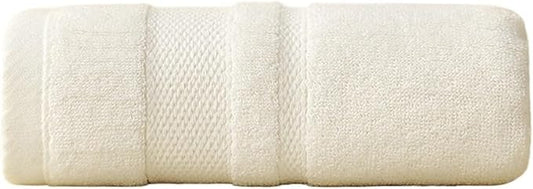 3-Piece Pure Cotton Towel Set, Thick and Soft, Absorbent for Bath and Face, Minimal Shedding, (White)