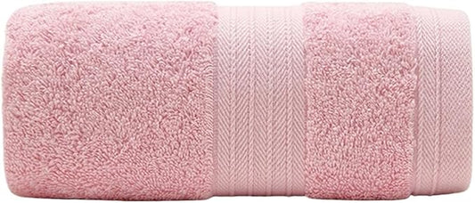6 Pack Cotton Face Towels, Soft & Absorbent Bath Towels for Women Men, 35x35cm(Pink)