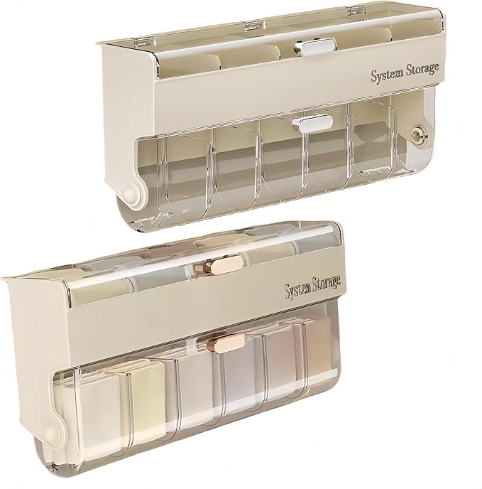Underwear & Socks Drawer Organizer - Hanging Storage with 12 Adjustable Compartments Organizer,Plastic Organizer Box with Dividers,Space-Saving Design for Closet Door, Dorm, Apartment