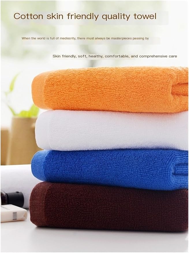 3-Pack Cotton Towels, Thick and Soft 120g Bath and Face Towels, Absorbent for Home Use(Yellow)