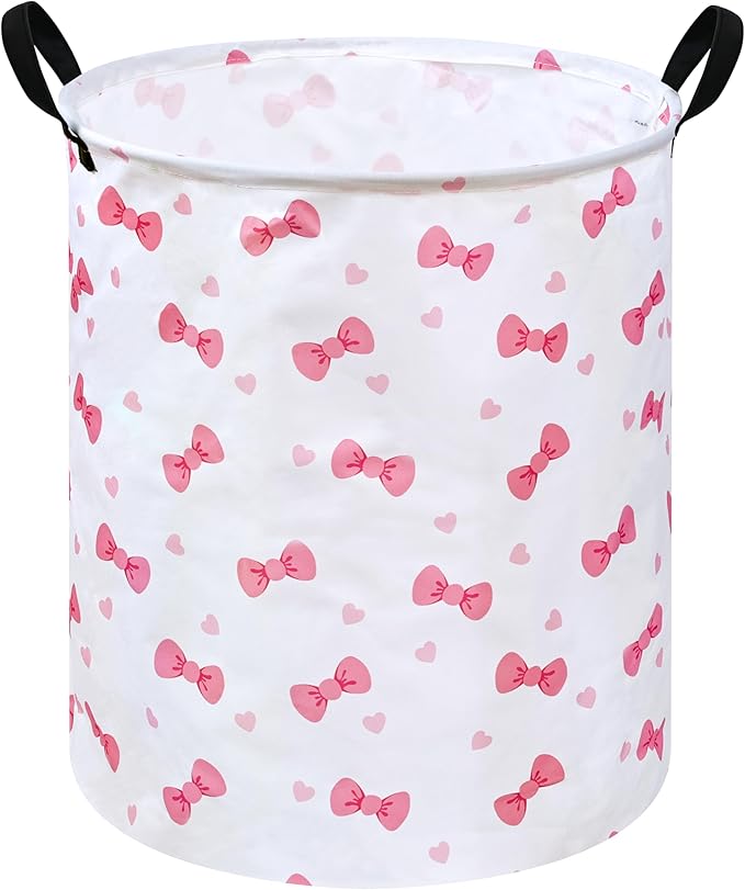 19.7" Round Kids Laundry Basket Gift Basket Storage Laundry Hamper Laundry Basket Baby Toys Nursery Bin with Handles,Storage Basket for Kids Room Bedroom Decor
