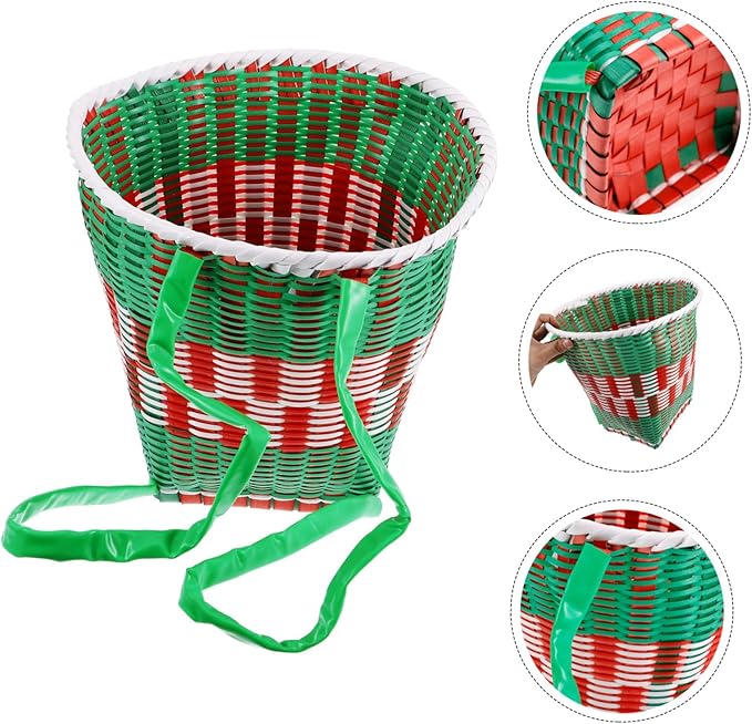GANAZONO Decorative Woven Dance Props Backpack for Boys and Girls Storage Basket Toy Storage Playroom Must-haves