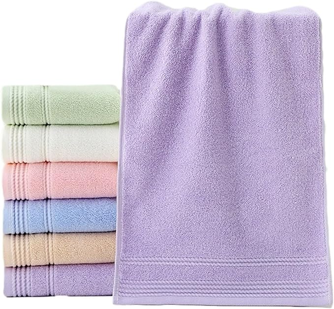 3 Pack Cotton Towels, Thick and Absorbent for Bath & Face, 74x34cm(White)