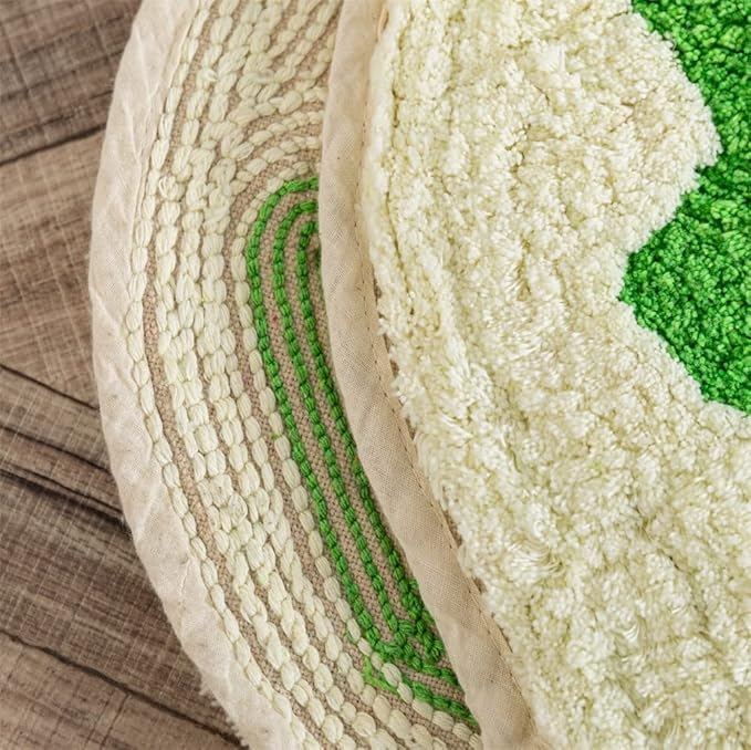Green Crocodile Shaped Rug Cute Faux Animal Print Bath Mat Shower Rug for Bathroom, Tub, Shower - Non-Slip Water Absorption Carpet for Home Decor Door Mat Playmat 15.7x29.5in