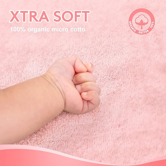 Hooded Towel for Kids 100% Cotton Ultra Soft with Unique Animal Design Large for Infants 3-10 Years (Bunny)