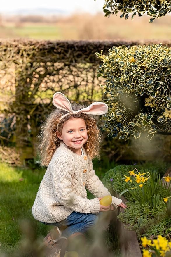 Bunny Shaped Easter Egg Basket for Kids featuring a Cute Rabbit Face