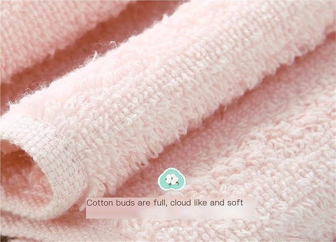 3-Pack Cotton Towels with Hanging Loop, Rapidly Absorbing & Soft for Face and Hands(Grey)