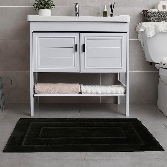 GRANNY SAYS Bathroom Rug Mat, Bath Mats for Bathroom Non-Slip, Super Soft and Water Absorbent, Microfiber Bath Rugs, Machine Wash Dry, Large Bath Rugs for Bath Floor, 36" x 24"