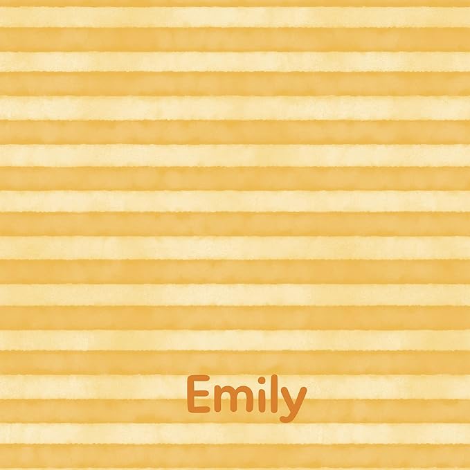 Let's Make Memories Personalized Easter Basket for Kids- For Boys - For Girls - Create Your Own - Fillable - Wicker - Easter Basket Stuffers - Small - Yellow Watercolor Stripes