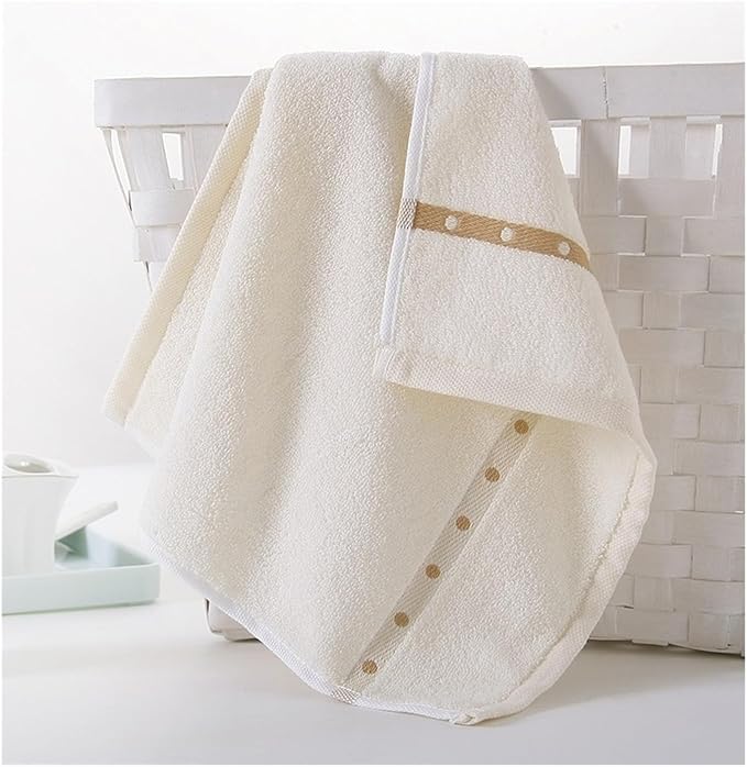 3 Pack Cotton Square Towels, Soft Absorbent Wash Cloths, 35 by 34 cm, Solid Bath Towels(Dark Brown)