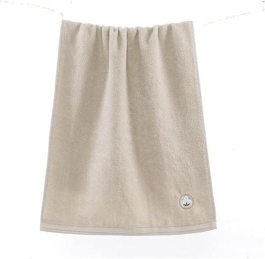32-Ply Cotton Towels 3 Pack, Dense Loop Thick Absorbent Towels, Soft for Face & Bath(Coffee)