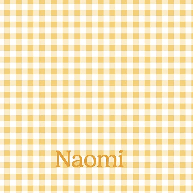 Let's Make Memories Personalized Easter Basket for Kids- For Boys - For Girls - Create Your Own - Fillable - Wicker - Easter Basket Stuffers - Large - Yellow Spring Gingham