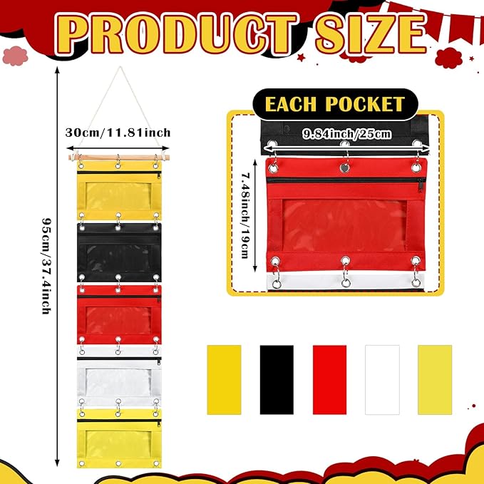 Abbylike 2 Pcs Fish Extender Hanging Pockets with 5 Pockets Cruise Gifts Hanging Bag Organizer Cruise Essentials 2026 for Door Decorations