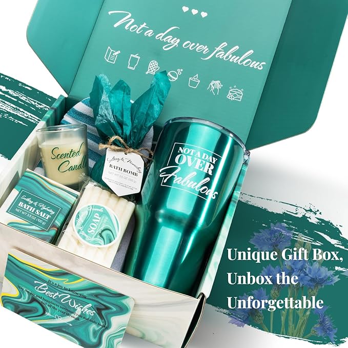 Bath Sets for Women Gift BODY & EARTH Gift Baskets for Women 8pcs Womens Christmas Gifts for Tumbler with Straw Birthday Gifts