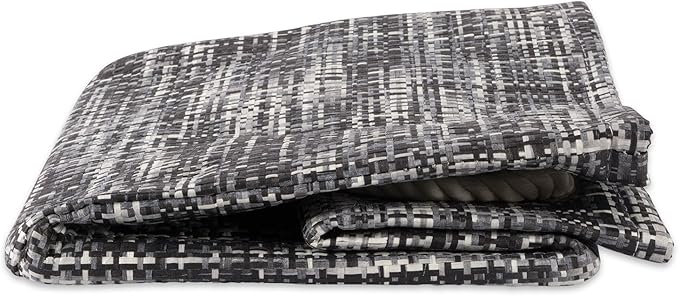 DII Woven Paper Storage Bin, Tweed, Black, Medium
