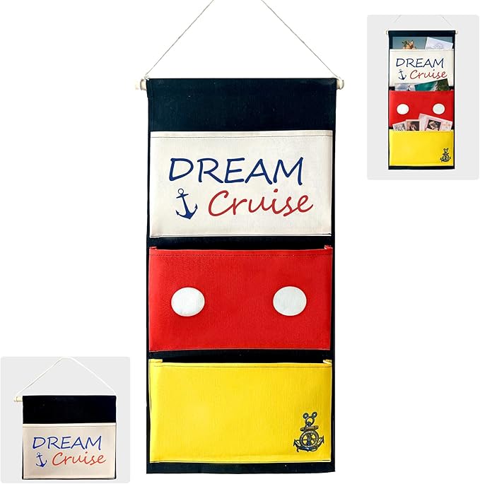 Fish Extender Door Hanger, Fish Extender Cruise Gifts - Cabin Door Hanging 3-pockets for Fish Exchange Extender Gifts on Cruise Line in 2025 (26"x11.8")