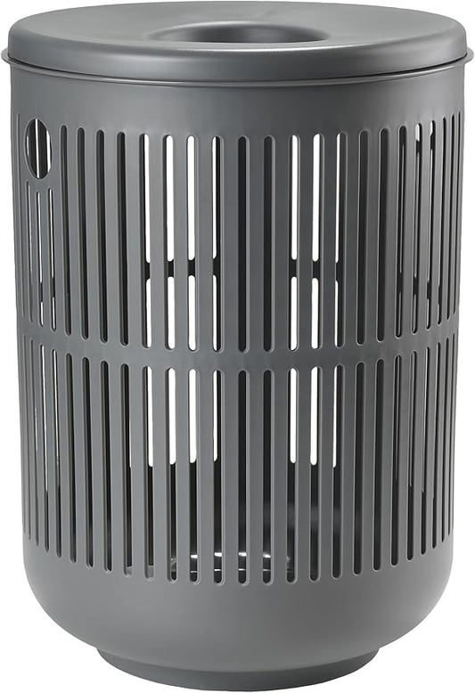 Zone Denmark Laundry Basket - Elevate Your Laundry Routine with Style and Functionality, Grey 16.14x16.14x21.65 inches