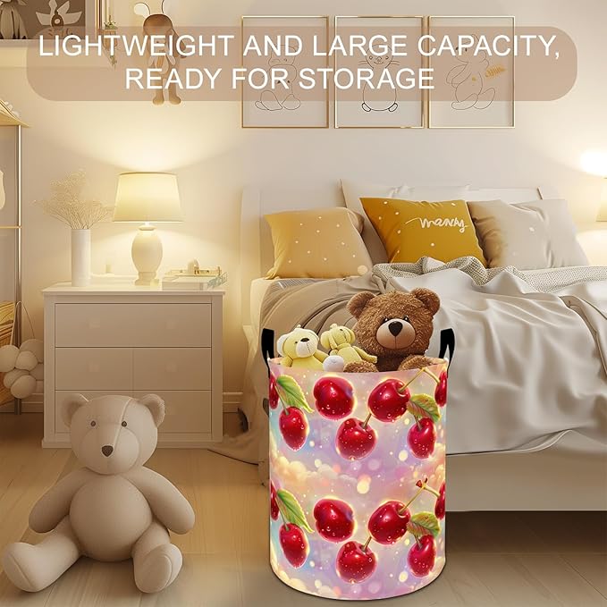 Chihuahua Laundry Basket Hamper 19.7"x15.8", Colorful Dog Foldable Waterproof Oxford Clothes Storage Bucket for Room Bathroom Bedroom Nursery Decor, Toy Organizer Bins Gifts for Kids Boys Girls