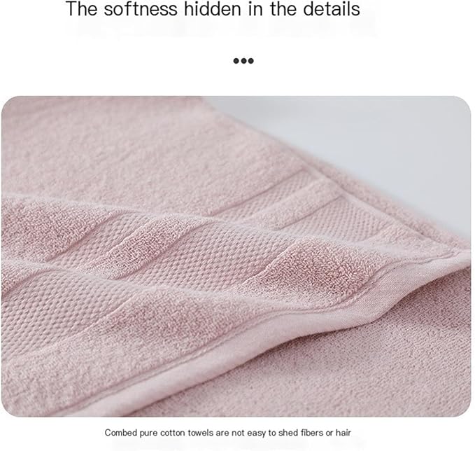 3 Pack Cotton Bath Towels, Soft Absorbent Quick Dry Face Hand Towels, 32 Ply(White)