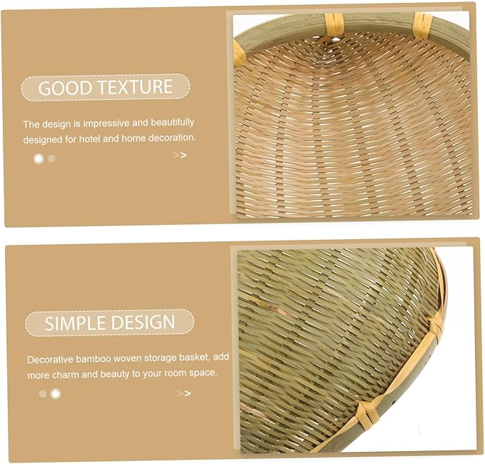 Woven Storage Basket Decorative Multipurpose Woven Basket for Fruits Snacks and Items Charming Home Decor for and Nursery