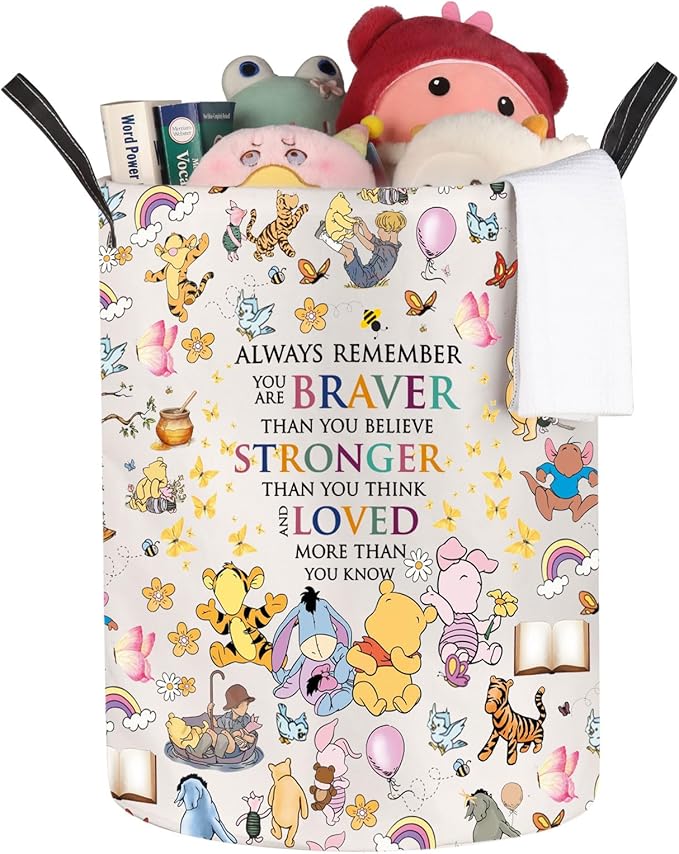 JNIAP Bear Laundry Basket Bear Laundry Hampers Bear Storage Basket Bear Storage Organizer (always bear LB)