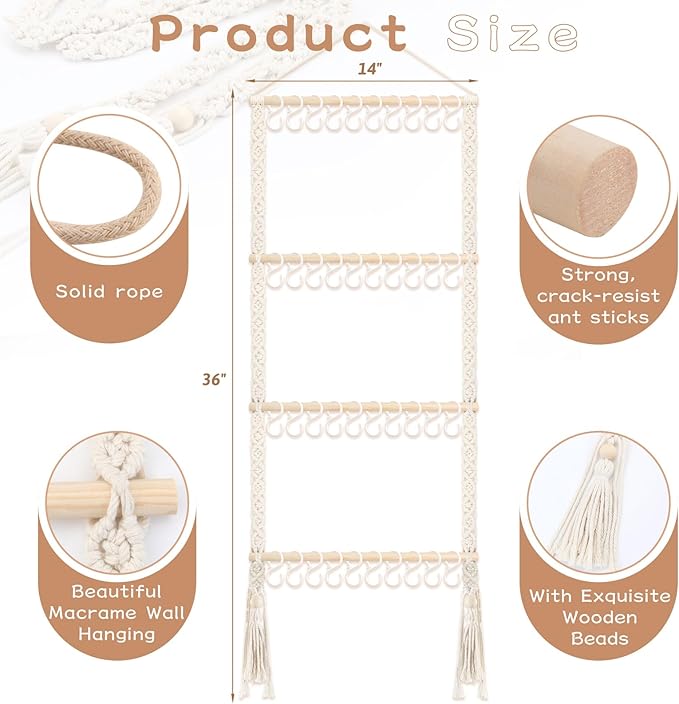 POVETIRE Headband Holder Head Bands Organizer for Girls, Baby Headbands Hair Accessories Organizer Storage Wall Hanging Decor for Nursery Toddler Girls Room