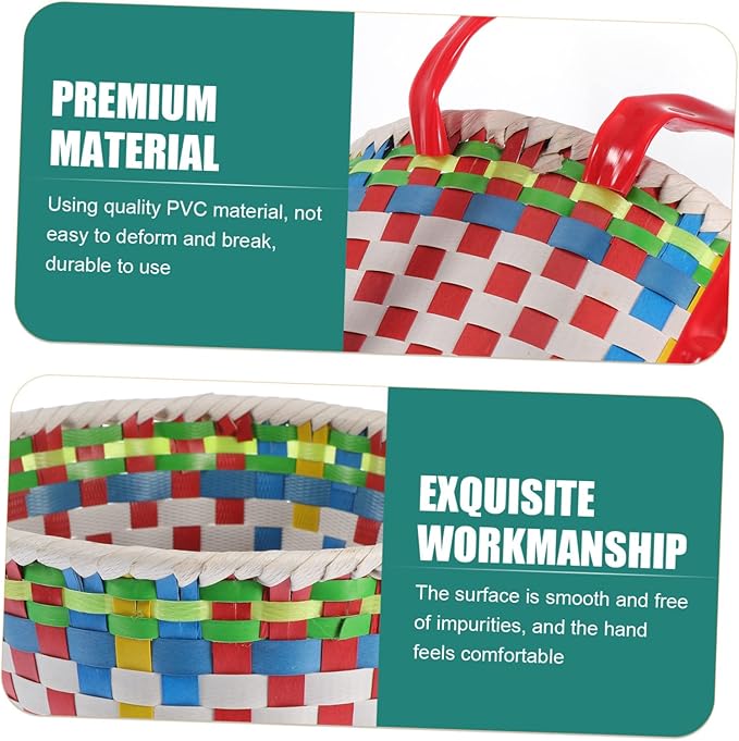 HEALLILY 1Pc Small Woven Basket for Random Color Small Pack Storage Basket Dance Prop Organizer Multi Functional Home Decor for S Playthings