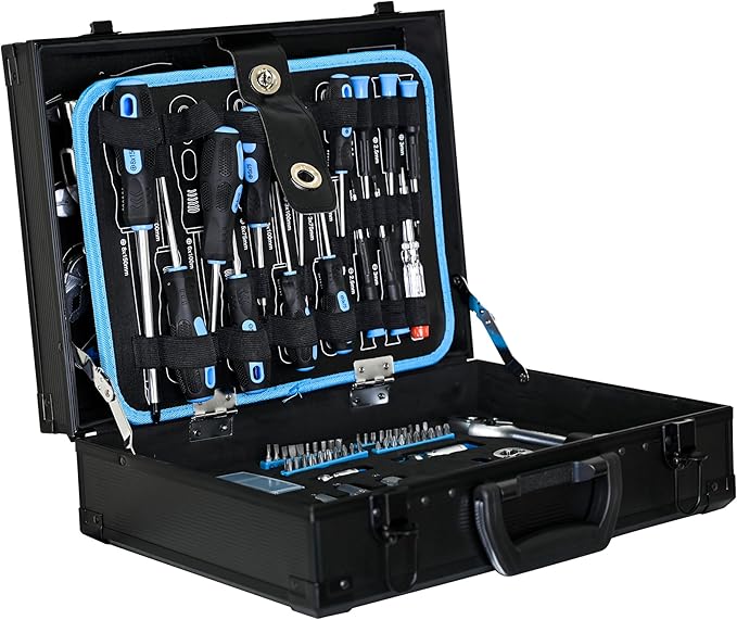 Combined Maintenance Toolset Suitcase-247 Pieces of Basic Home Mechanic Toolbox.General Machinery Tool Set.Home Mechanic Tool Kit Box for Men