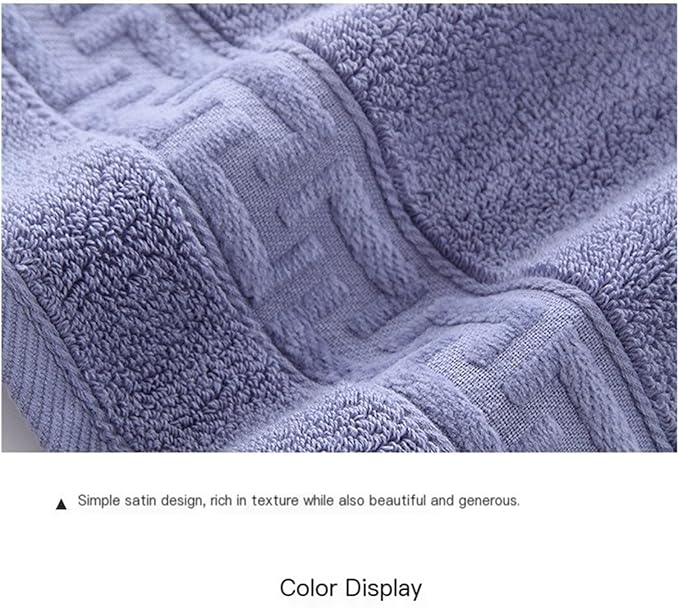 3-Pack Cotton Towels, Soft Absorbent Cloths for Personal Use, 34x34 cm(White)