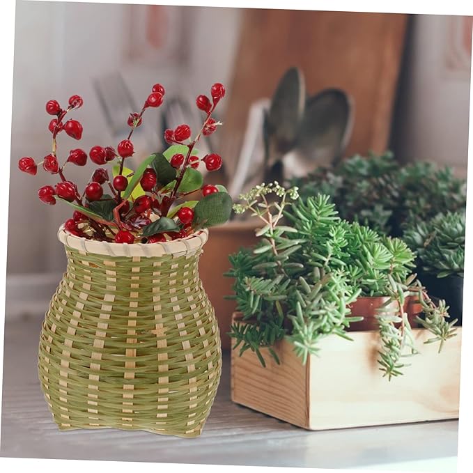 Storage Basket Small Basket Woven Basket Basket Plant Baskets Indoor Gardening Basket Grocery Straw