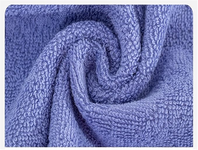 3 Pack Cotton Thick Bath Towels, Plush Absorbent Towels, Face Towels for Adults(Blue)