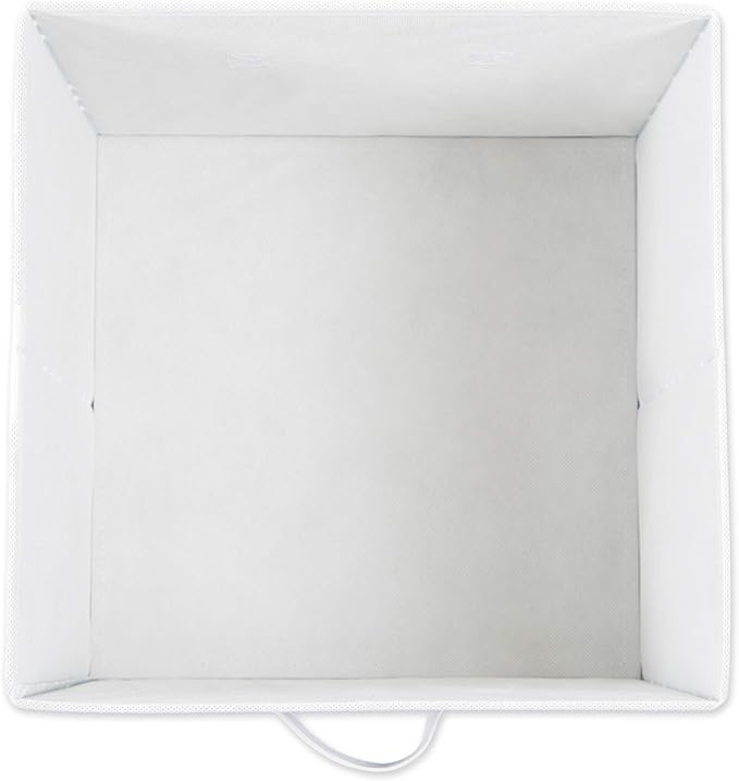 DII Non Woven Polyester Storage Bin, Polka Dot, French Blue & White, Small Set of 4 (Pack of 6)