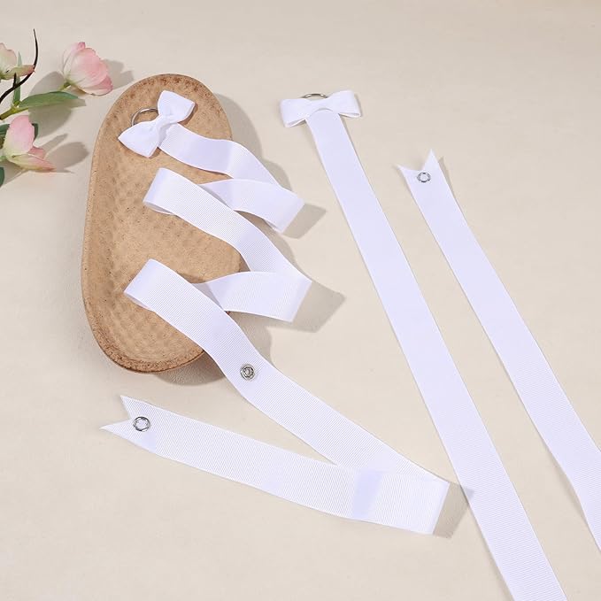 POVETIRE 6PCS Bow Holder Hair Bow Organizer, Hair Clips Storage Bow Holder for Girls Hair Bows, Baby Headband Hair Accessories Organizer Display Wall Hanging for Nursery Decors